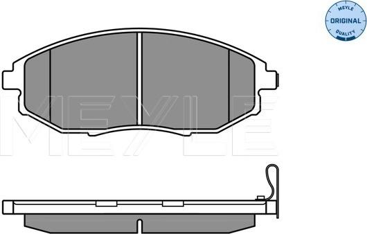 Meyle 025 248 6417/W - Гальмівні колодки, дискові гальма autozip.com.ua