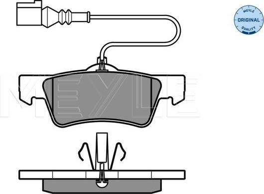 Meyle 025 243 6719/W - Гальмівні колодки, дискові гальма autozip.com.ua