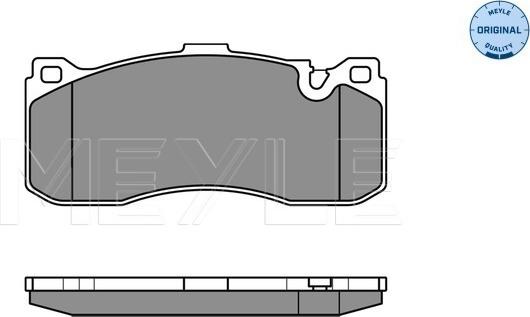 Meyle 025 243 1617 - Гальмівні колодки, дискові гальма autozip.com.ua