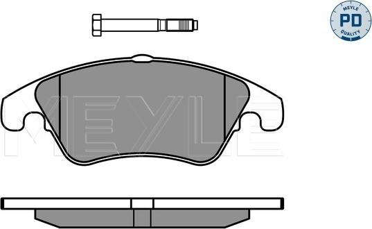 Meyle 025 243 1019/PD - Гальмівні колодки, дискові гальма autozip.com.ua