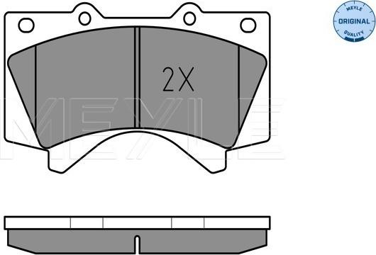 Meyle 025 243 8618/W - Гальмівні колодки, дискові гальма autozip.com.ua