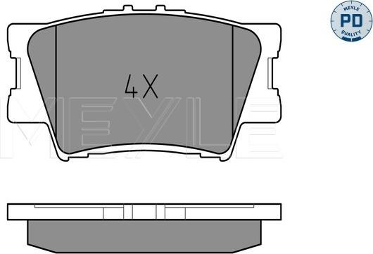 Meyle 025 243 3815/PD - Гальмівні колодки, дискові гальма autozip.com.ua