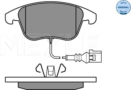 Meyle 025 243 3219/W - Гальмівні колодки, дискові гальма autozip.com.ua