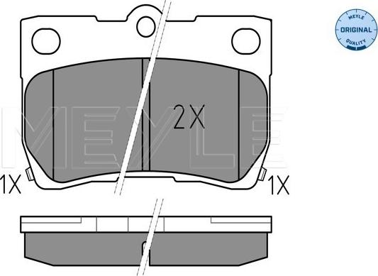 Meyle 025 243 2315/W - Гальмівні колодки, дискові гальма autozip.com.ua