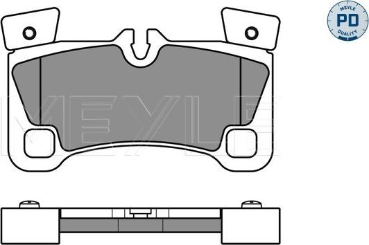 Meyle 025 242 9616/PD - Гальмівні колодки, дискові гальма autozip.com.ua