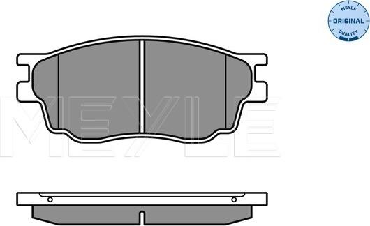 Meyle 025 242 4616/W - Гальмівні колодки, дискові гальма autozip.com.ua