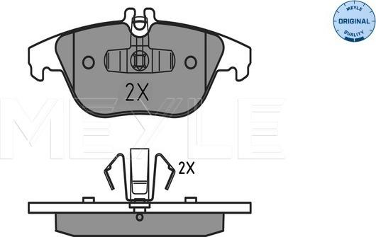 Meyle 025 242 5418 - Гальмівні колодки, дискові гальма autozip.com.ua