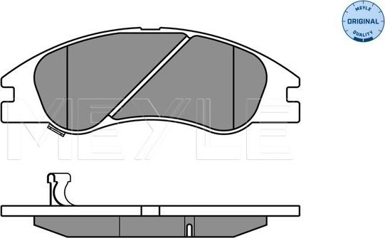 Meyle 025 242 1817/W - Гальмівні колодки, дискові гальма autozip.com.ua