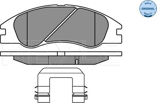 Meyle 025 242 1817/W - Гальмівні колодки, дискові гальма autozip.com.ua