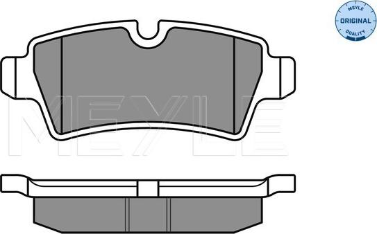 Meyle 025 242 8917 - Комплект гальмівних колодок з 4 шт. дисків autozip.com.ua