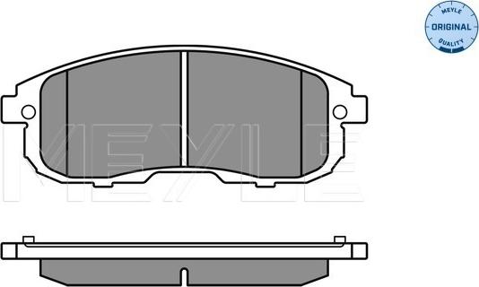 Meyle 025 242 8016/W - Гальмівні колодки, дискові гальма autozip.com.ua