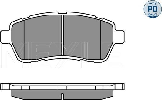 Meyle 025 242 8316/PD - Гальмівні колодки, дискові гальма autozip.com.ua