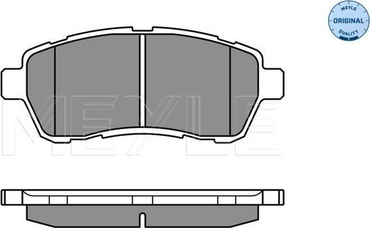 Meyle 025 242 8316/W - Гальмівні колодки, дискові гальма autozip.com.ua