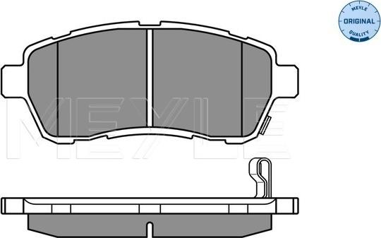 Meyle 025 242 8316/W - Гальмівні колодки, дискові гальма autozip.com.ua