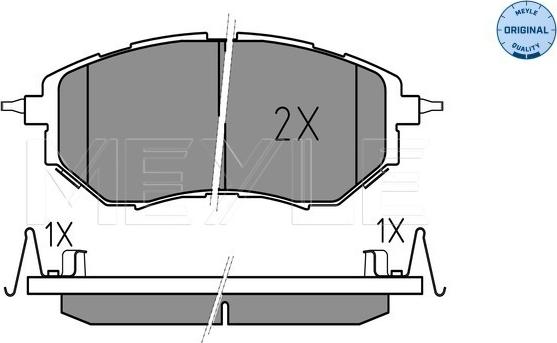 Meyle 025 242 2218/W - Гальмівні колодки, дискові гальма autozip.com.ua