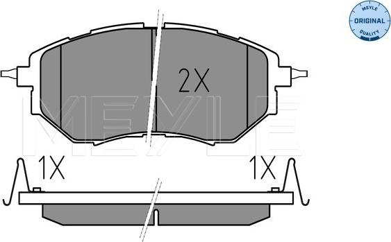 Meyle 025 242 2218/W - Гальмівні колодки, дискові гальма autozip.com.ua