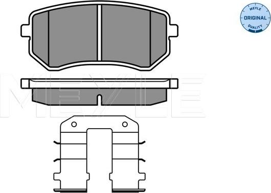 Meyle 025 242 7614/W - Гальмівні колодки, дискові гальма autozip.com.ua