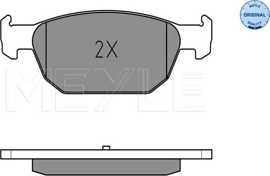 Meyle 025 247 9617/W - Гальмівні колодки, дискові гальма autozip.com.ua