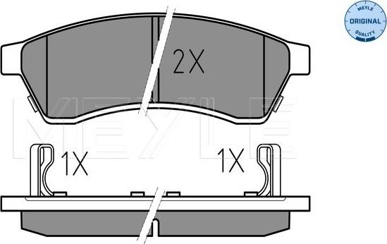 Meyle 025 247 4414/W - Гальмівні колодки, дискові гальма autozip.com.ua