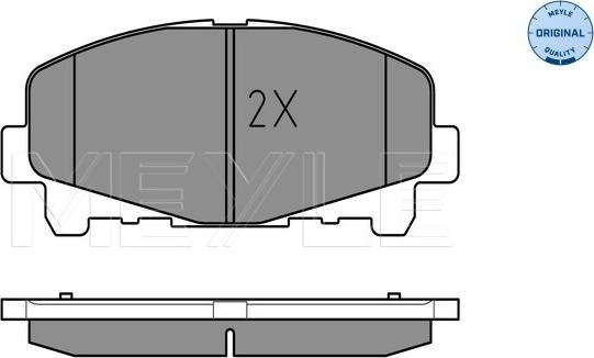 Meyle 025 247 6616 - Гальмівні колодки, дискові гальма autozip.com.ua