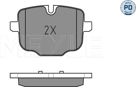 Meyle 025 247 0318/PD - Гальмівні колодки, дискові гальма autozip.com.ua