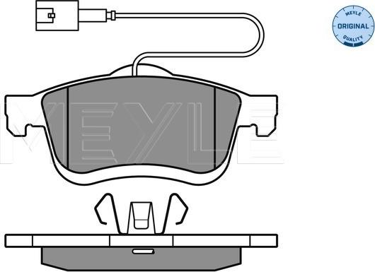 Meyle 025 247 2720/W - Гальмівні колодки, дискові гальма autozip.com.ua