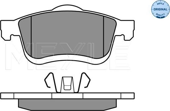 Meyle 025 247 2720/W - Гальмівні колодки, дискові гальма autozip.com.ua