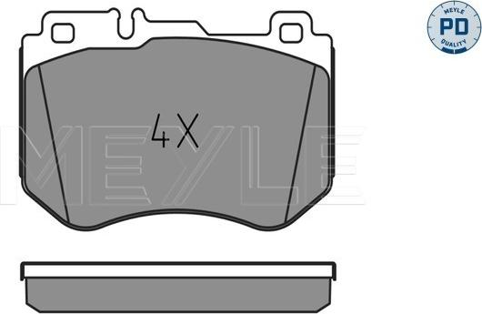 Meyle 025 259 9719/PD - Гальмівні колодки, дискові гальма autozip.com.ua