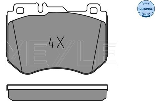 Meyle 025 259 9719 - Гальмівні колодки, дискові гальма autozip.com.ua