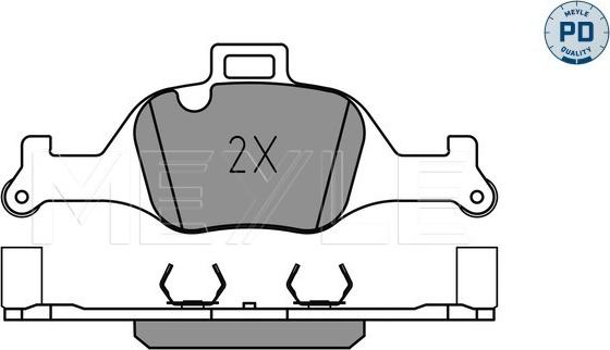 Meyle 025 259 0018/PD - Гальмівні колодки, дискові гальма autozip.com.ua