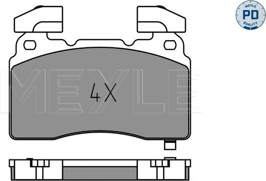 Meyle 025 259 1516/PD - Гальмівні колодки, дискові гальма autozip.com.ua