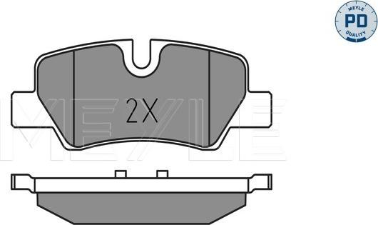 Meyle 025 259 8016/PD - Гальмівні колодки, дискові гальма autozip.com.ua