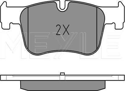 Meyle 025 255 0618 - Гальмівні колодки, дискові гальма autozip.com.ua