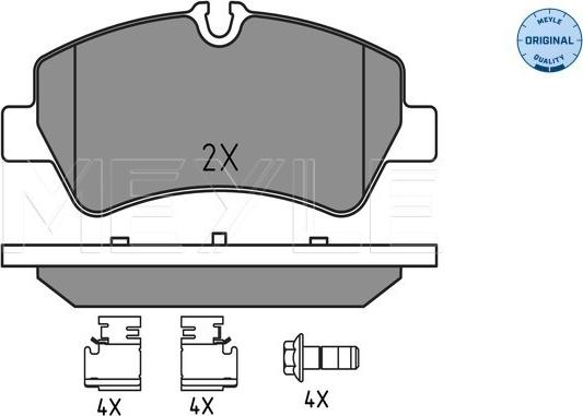 Meyle 025 256 0418 - Гальмівні колодки, дискові гальма autozip.com.ua