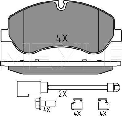 Meyle 025 256 0217 - Гальмівні колодки, дискові гальма autozip.com.ua
