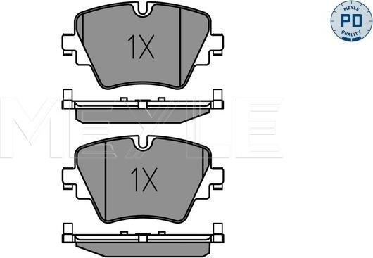 Meyle 025 256 1718/PD - Гальмівні колодки, дискові гальма autozip.com.ua