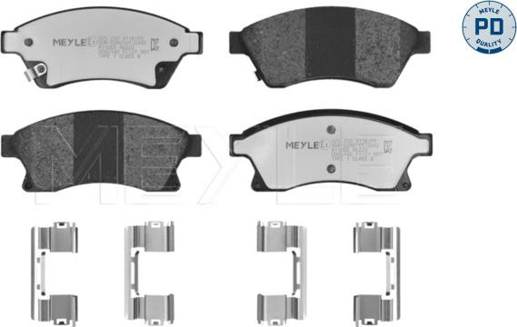 Meyle 025 250 3118/PD - Гальмівні колодки, дискові гальма autozip.com.ua