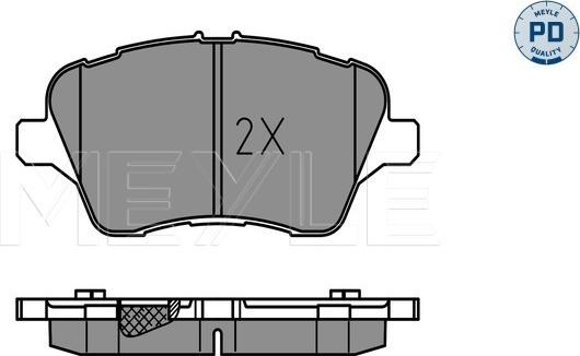 Meyle 025 251 3417/PD - Гальмівні колодки, дискові гальма autozip.com.ua