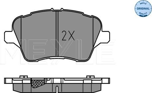 Meyle 025 251 3417 - Гальмівні колодки, дискові гальма autozip.com.ua