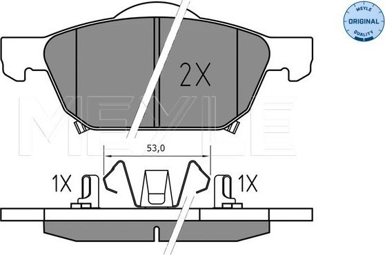 Meyle 025 258 0417 - Гальмівні колодки, дискові гальма autozip.com.ua