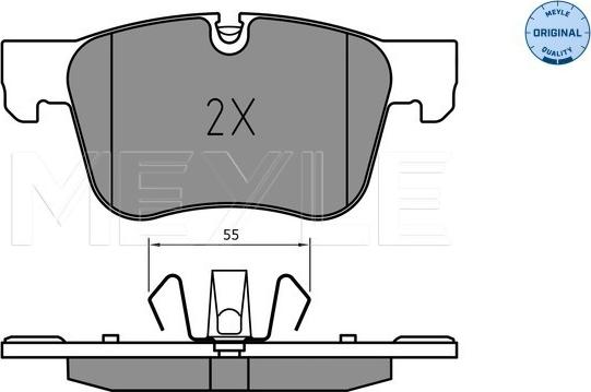 Meyle 025 258 3417 - Гальмівні колодки, дискові гальма autozip.com.ua