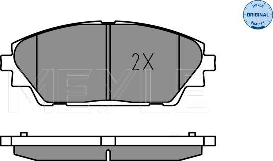 Meyle 025 258 7516 - Гальмівні колодки, дискові гальма autozip.com.ua