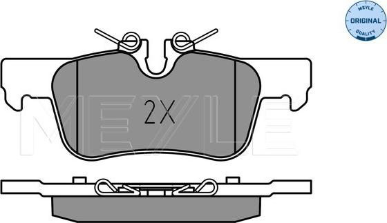 Meyle 025 253 3116 - Гальмівні колодки, дискові гальма autozip.com.ua