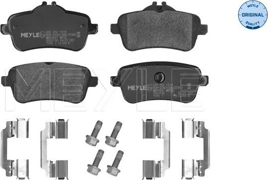 Meyle 025 252 1518 - Гальмівні колодки, дискові гальма autozip.com.ua