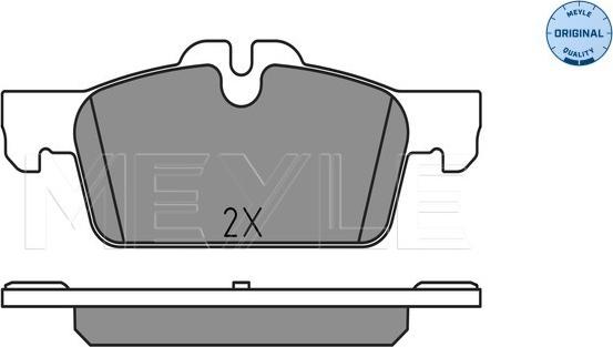 Meyle 025 252 2217 - Комплект гальмівних колодок з 4 шт. дисків autozip.com.ua