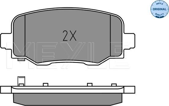 Meyle 025 257 3418 - Гальмівні колодки, дискові гальма autozip.com.ua