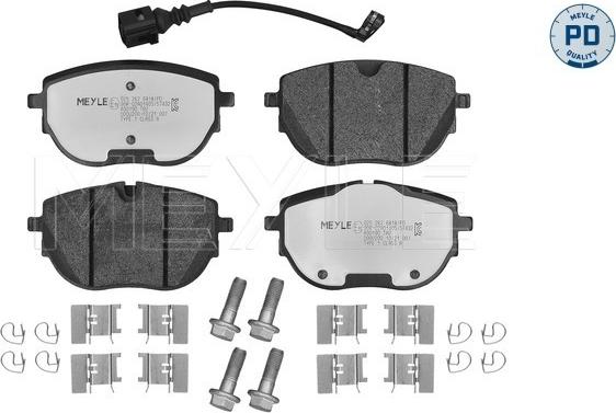 Meyle 025 262 6818/PD - Гальмівні колодки, дискові гальма autozip.com.ua