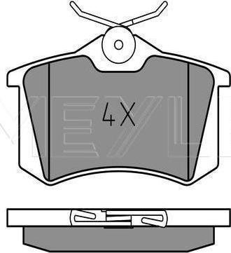 Meyle 025 209 6115 - Гальмівні колодки, дискові гальма autozip.com.ua