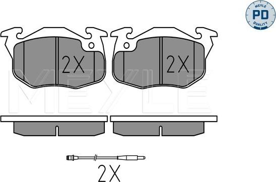 Meyle 025 209 0518/PD - Гальмівні колодки, дискові гальма autozip.com.ua