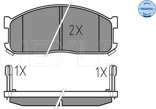 Meyle 025 200 0215/W - Гальмівні колодки, дискові гальма autozip.com.ua